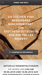 Mobile Screenshot of kunstamholz.de